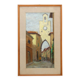 Oil painting by Umberto Lorini from 1960
