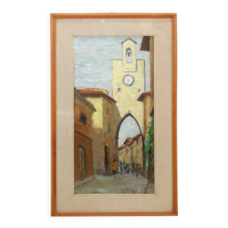 Oil painting by Umberto Lorini from 1960