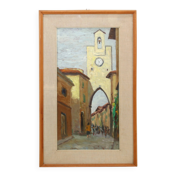 Oil painting by Umberto Lorini from 1960