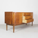 Vintage Danish design sideboard in walnut veneer,1960's