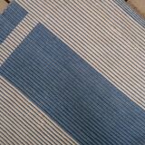 Tapis Vintage Dhurri Indien en Coton (141cm x 193cm), Années 1970, Élégance