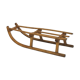 Vintage wooden sledge