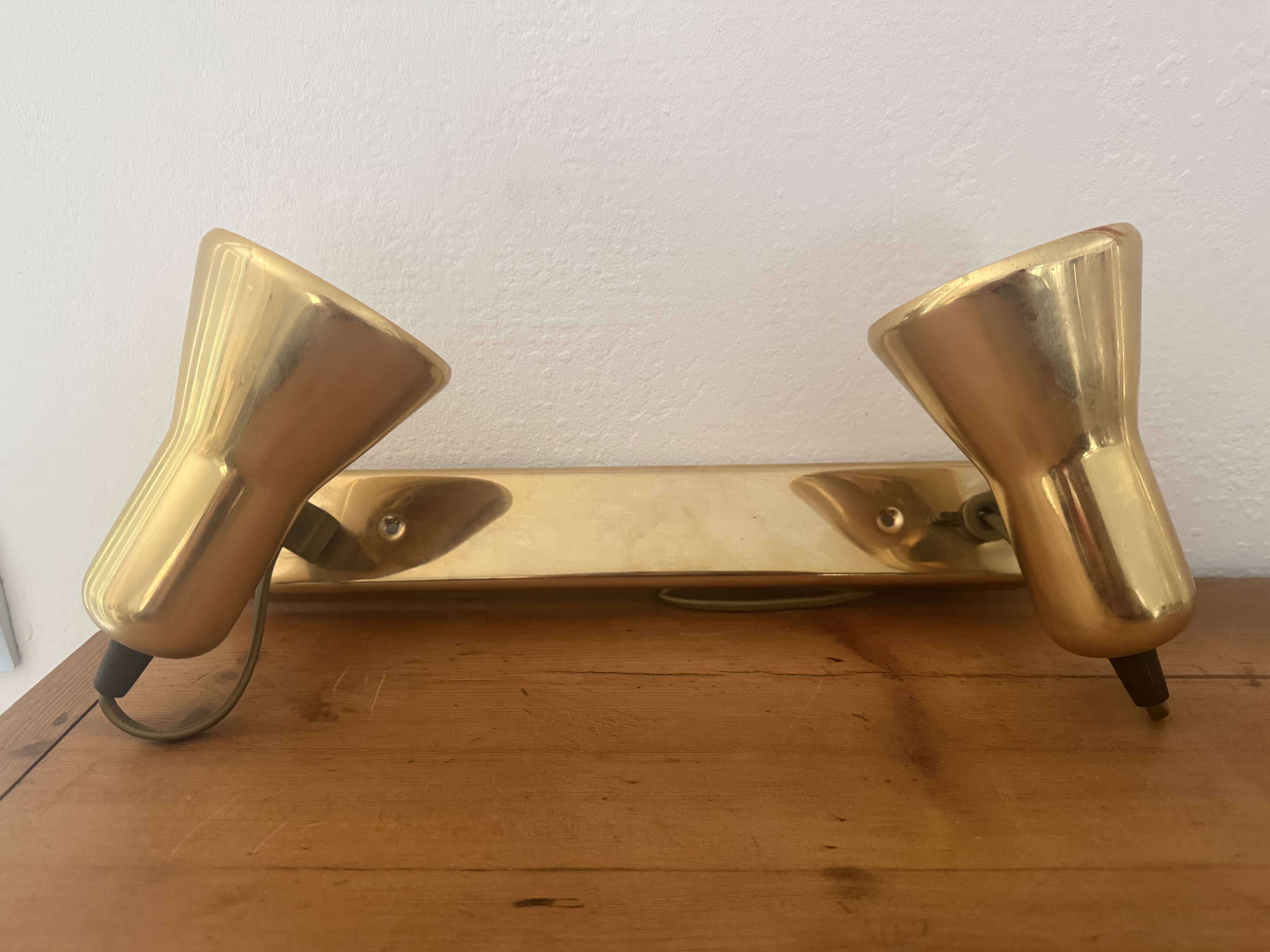 Vintage double spot wall light