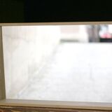 1980s mirror in beech of very fine craftsmanship.