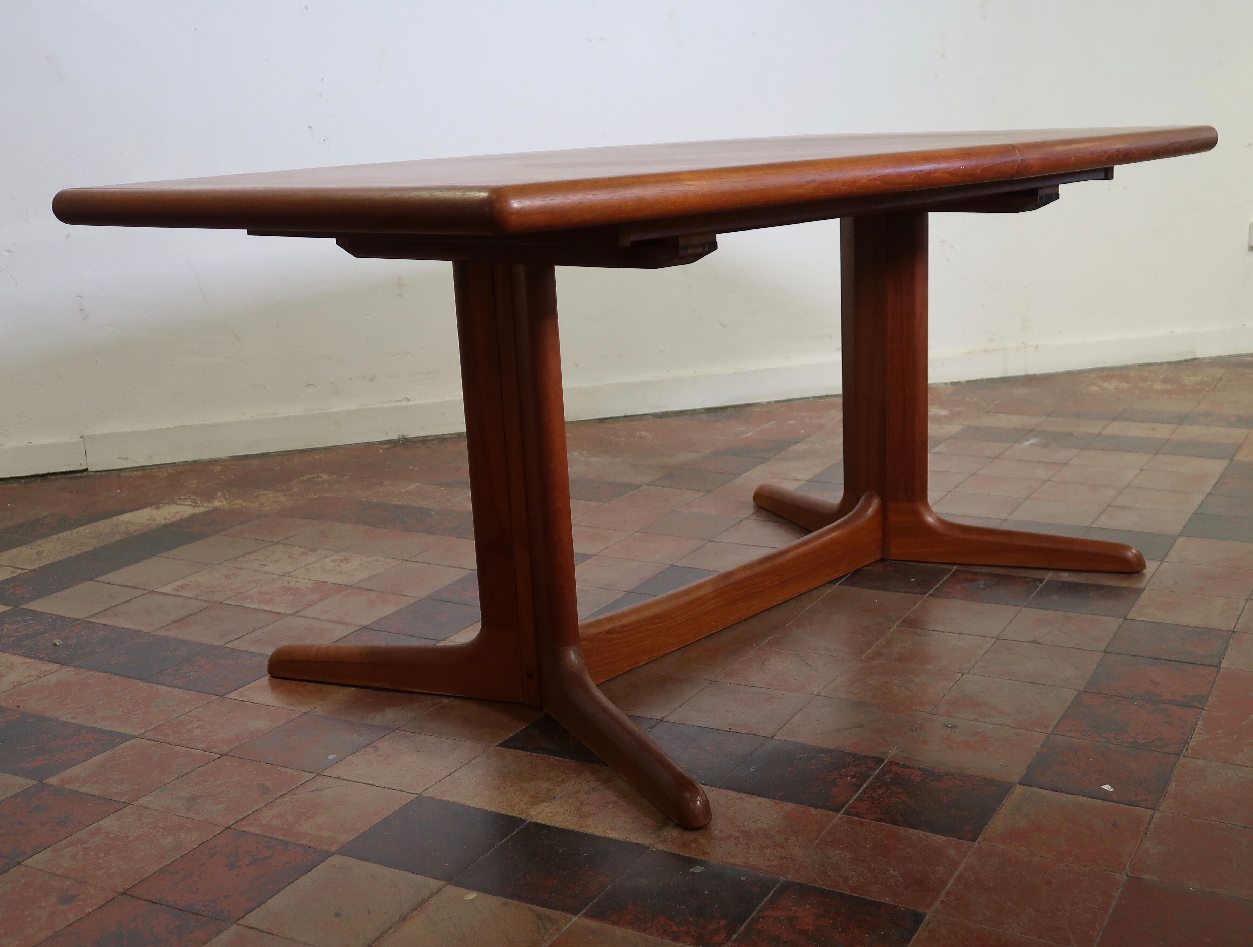 Table dining teak with extensions, Denmark 1960's