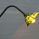 Lampadaire tripode china girl ombrelle verre cloisonné
