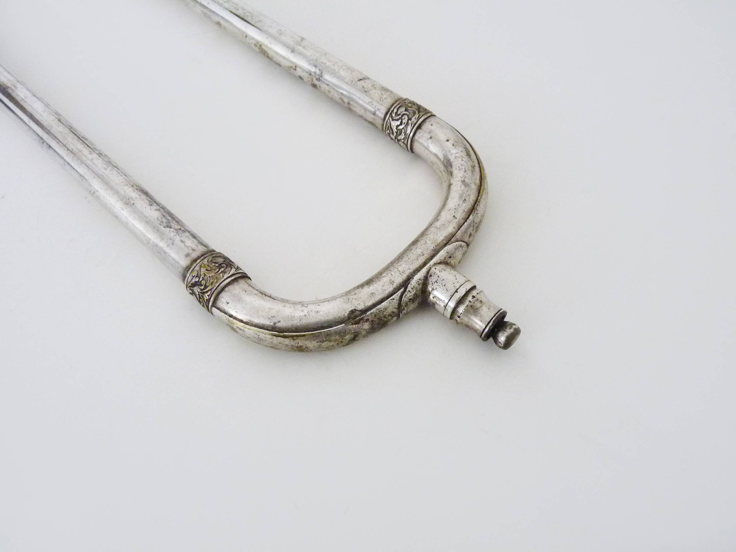 Vintage silver trombone by Antoine Courtois, Paris. 1824