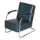 Bauhaus Chrome & Leather Armchair from Mücke-Melder, 1930s