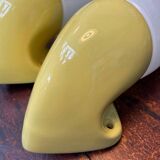 Vintage Bathroom Lamps in Ceramic by Ifö of Sweden with Opaline Shades from the 1960s