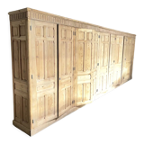 7m solid wood office cupboard set with 10 doors 1950