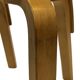 Chaise vintage modèle 65 par Alvar Aalto pour Artek (Linoléum noir)