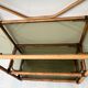 Showcase shelf in vintage smoked glass bamboo