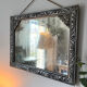 Bevelled rectangular mirror 1950