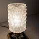 Paire de lampes de chevet 1960 laiton verre etoile