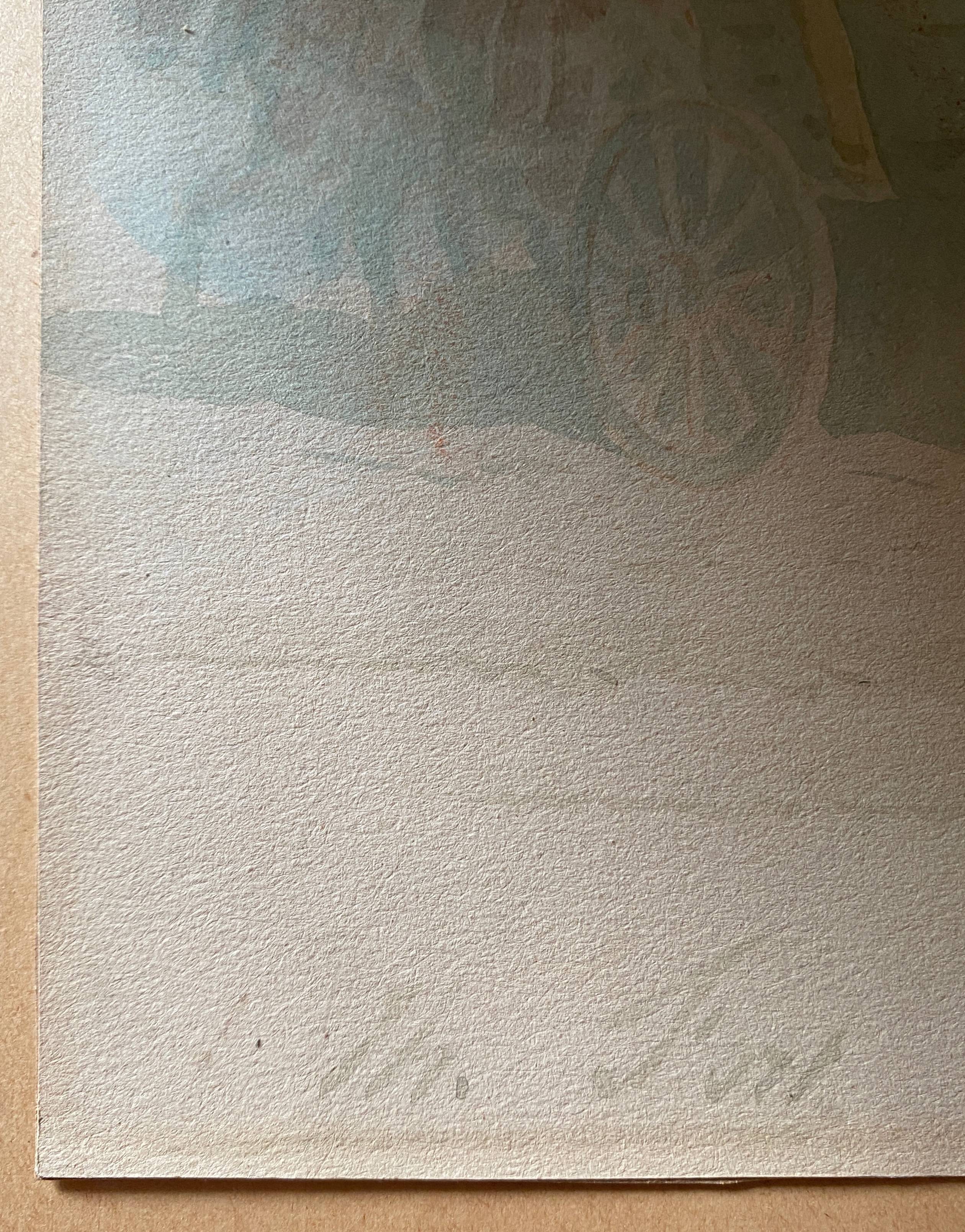 Drawing "Cavalry" Militaria by Théodore Fort (1810-1896)