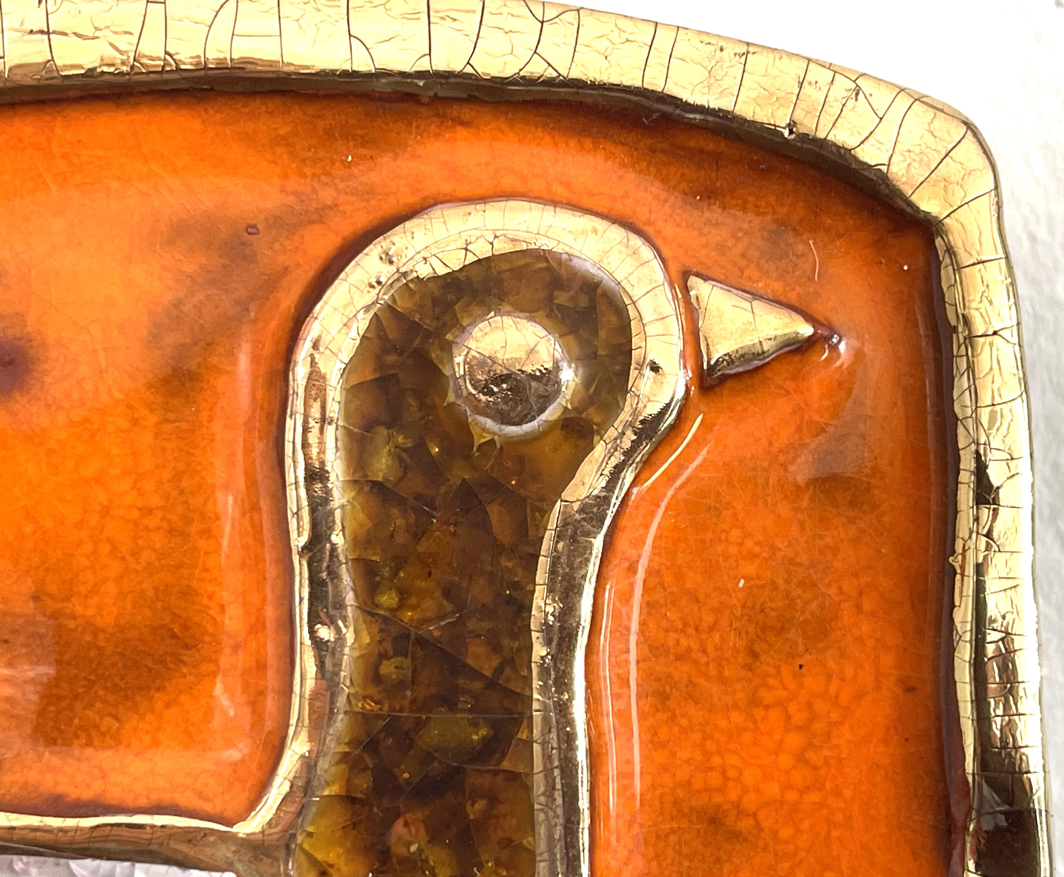 Mirror Mithé Espelt "bird" 30 cm