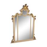 Great lacquered and gilded Louis XV style mirror from the 20th century