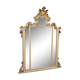 Grand miroir laqué et doré de style Louis XV du 20e siècle.