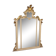 Grand miroir laqué et doré de style Louis XV du 20e siècle.
