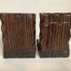 Pair of wooden bookends