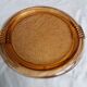 salmon-colored rosaline glass tray or dish