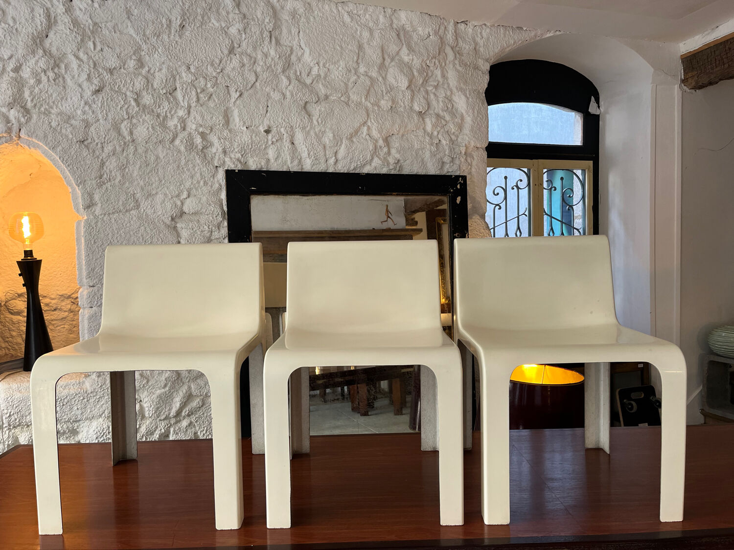 3 Chaises OZOO 600 de Marc Berthier pour Roche Bobois 1970