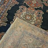 Persian Hand Knotted Wool Hamadan Carpet. Mid 20th Century.