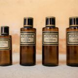 Series of 4 bottles of vintage toilet water