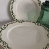 6 assiettes plates Badonviller - Modèle BUC