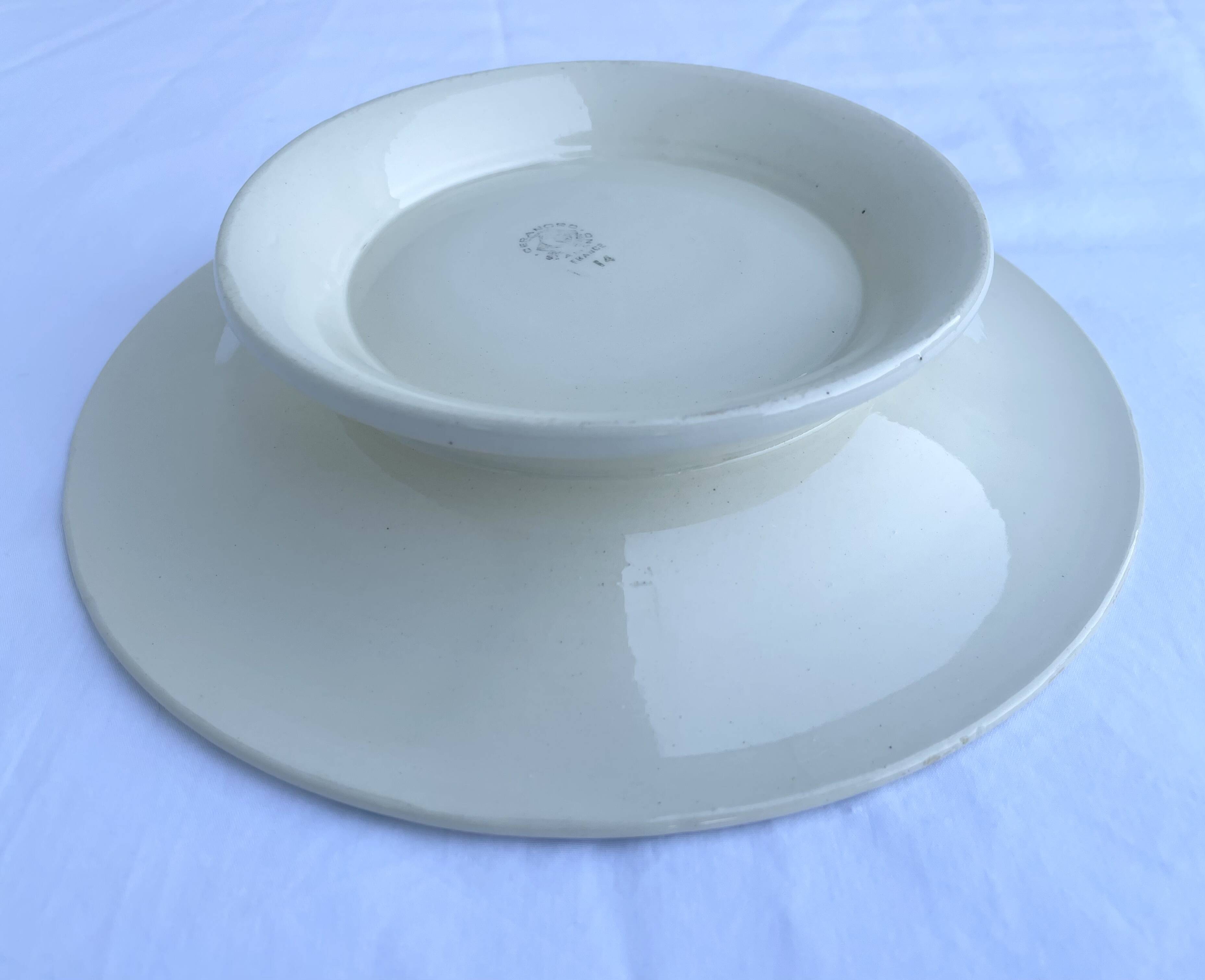 Ceranord St Amand pedestal plate model Nigeria 1920