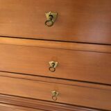 4-drawer chest of drawers in doweled cherry, Louis-Philippe style