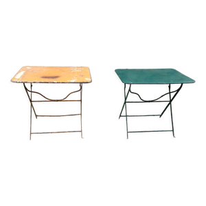 Paire de table pliantes
