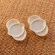 Pair of opaline serving dishes, USA, King Fire, 50s-60s