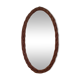 Miroir ovale en osier 38 cm