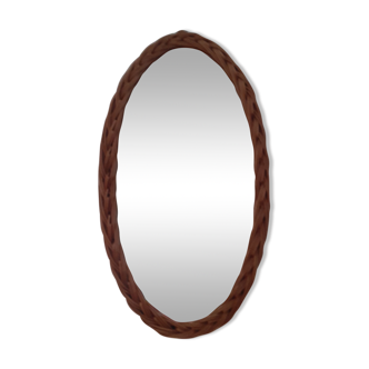 Oval wicker mirror 38 cm