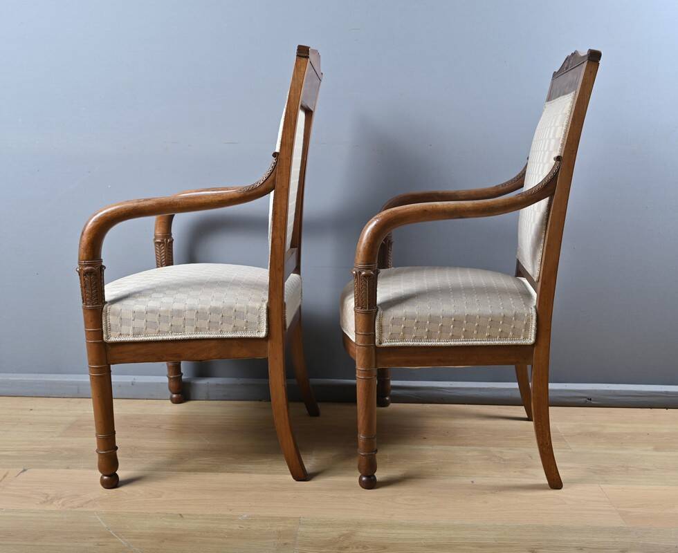 Paire de fauteuils, époque Empire – début XIXe