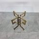 Geometrical brass dining table, 1970s