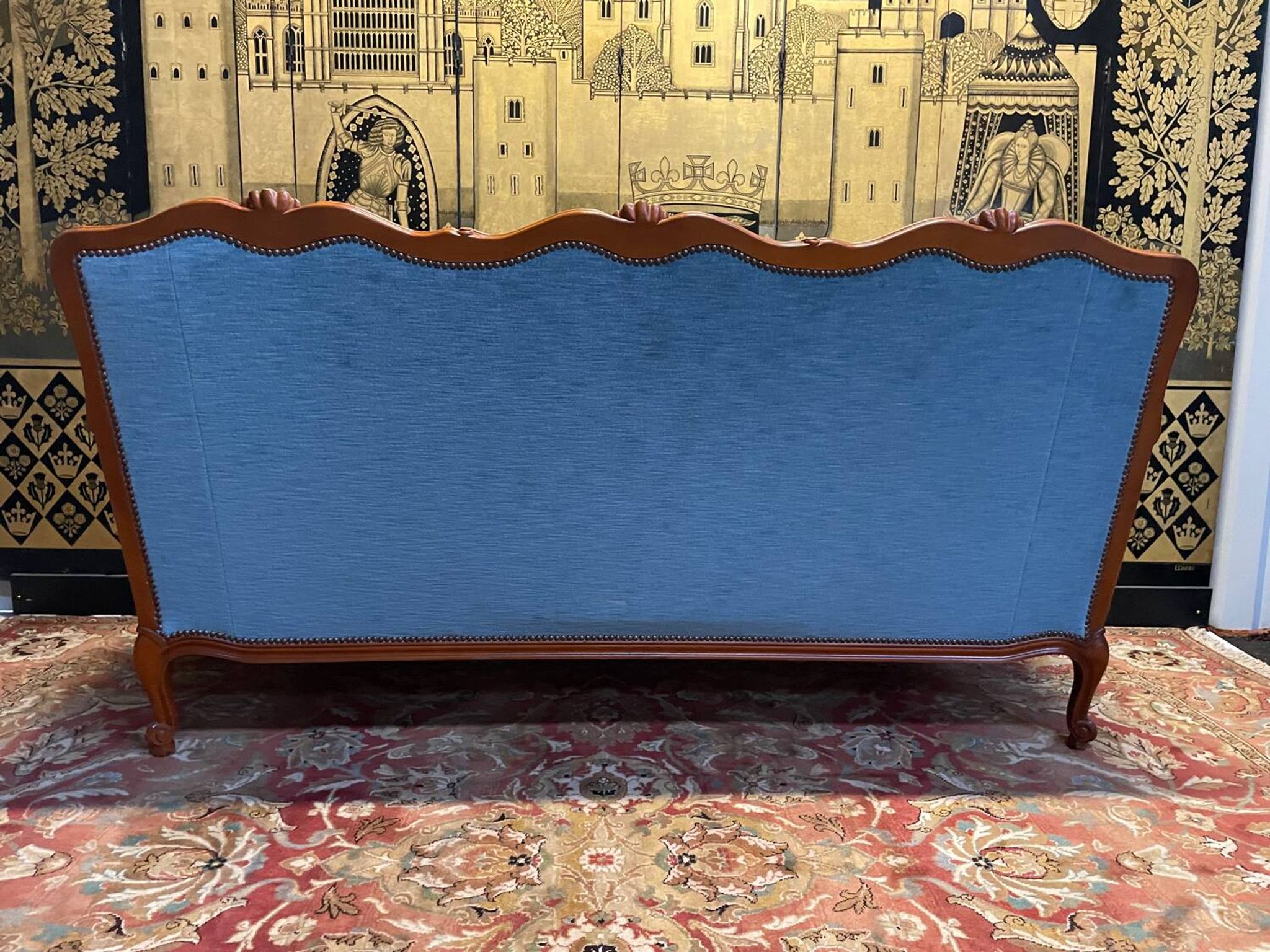 Louis XV style living room Sofa and pair of Armchairs