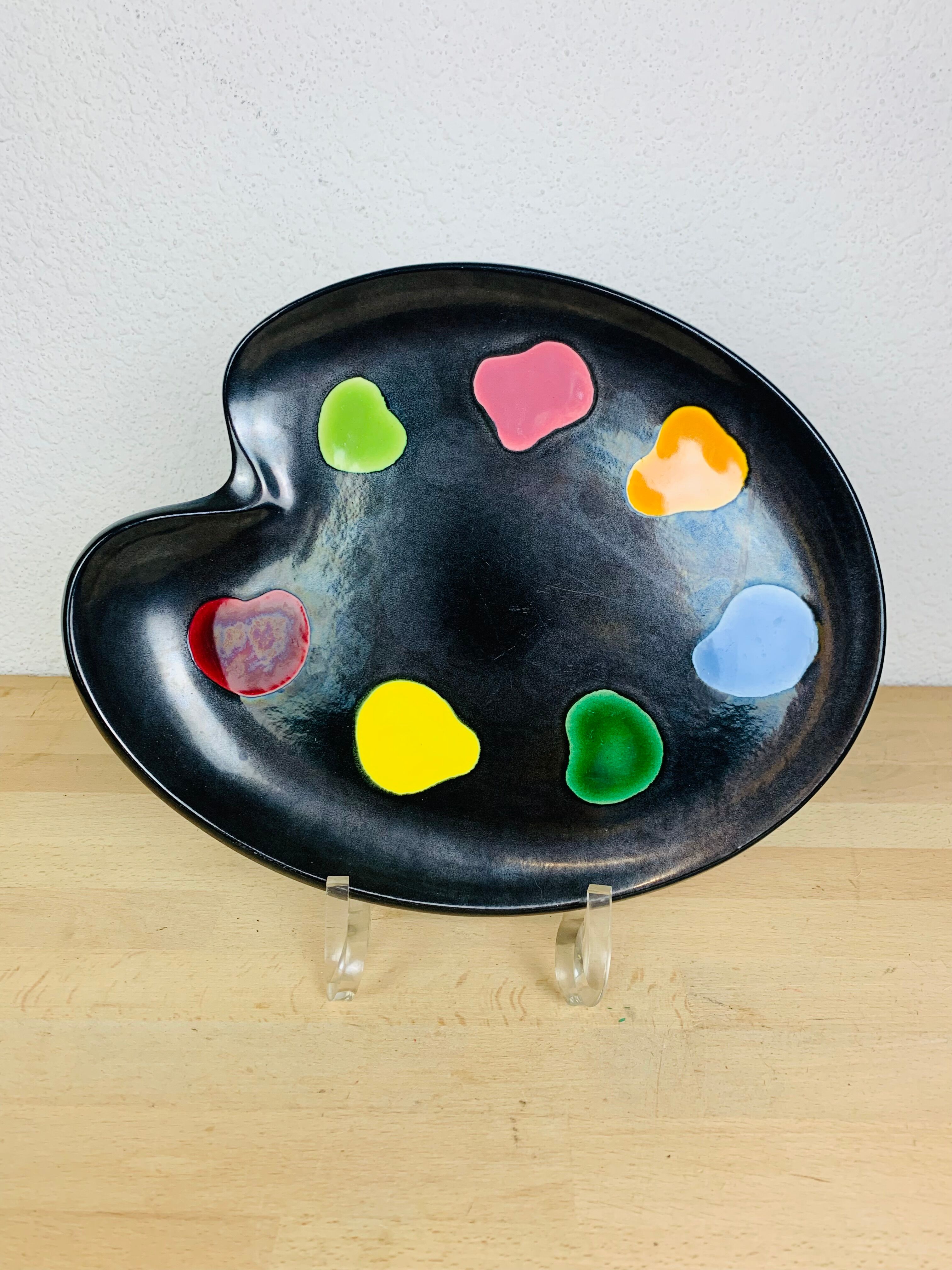 Flat palette of painter Elchinger 60s