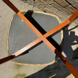 Scandinavian chair in wood and faux leather