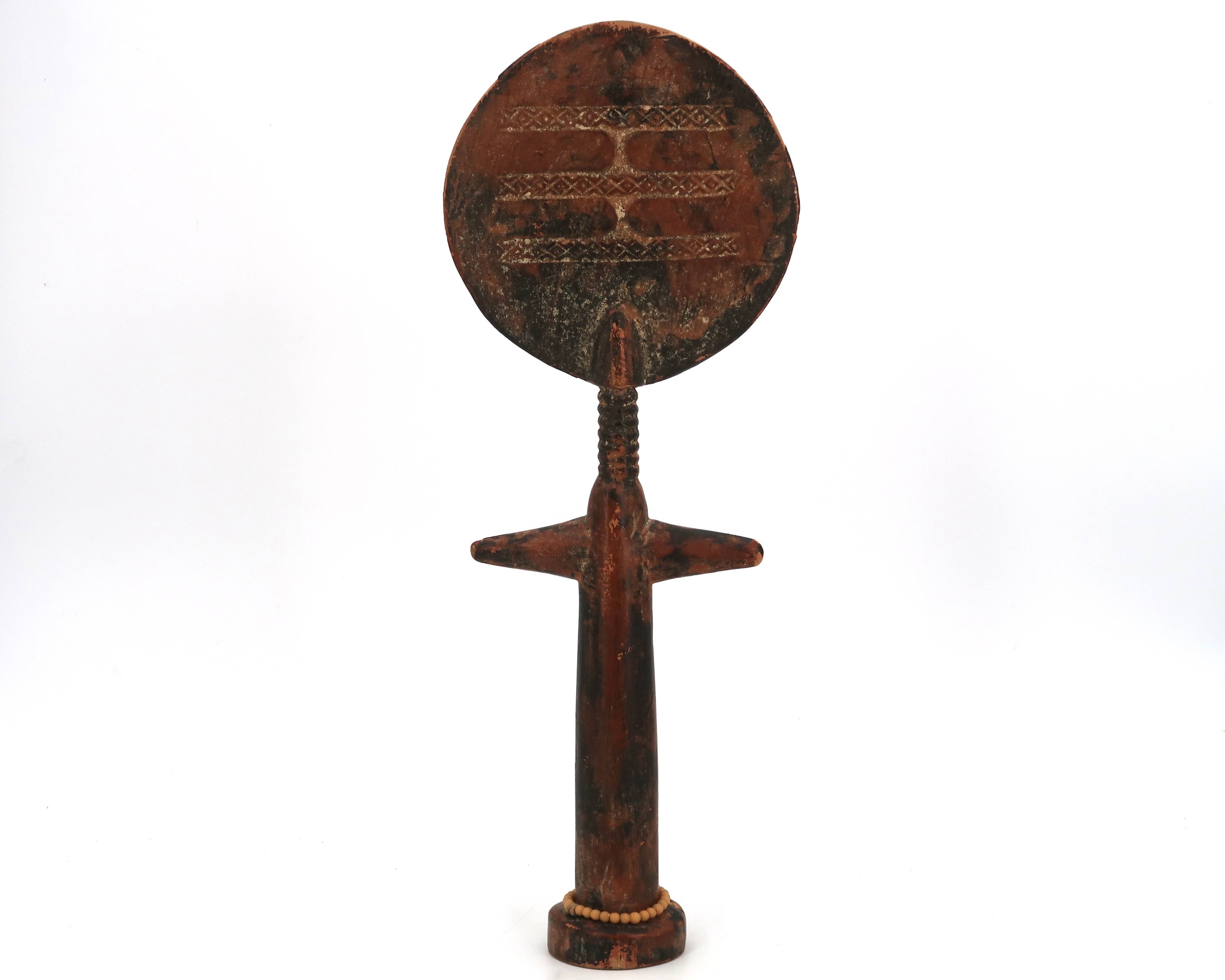 Ashanti Akuaba African Art Statue from Ghana, wooden, 1980s.