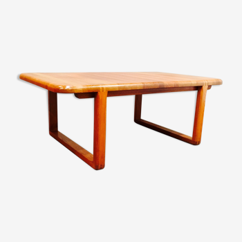 Table basse classique rectangulaire teck scandinave 1960