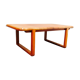 Table basse classique rectangulaire teck scandinave 1960