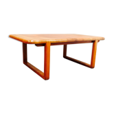 Classic coffee table rectangular teak Scandinavian 1960.