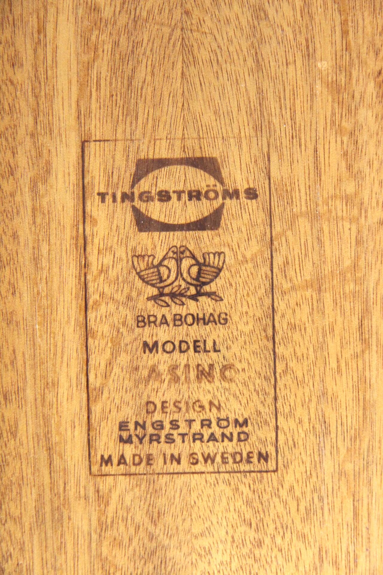 “Casino” teak bedside table, Engström & Myrstran, Sweden, 1960