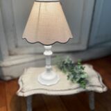 Shabby white patinated lamp