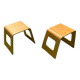 Pair of Sgabelli bedside tables by Lisa Norinder for IKEA, 1990s