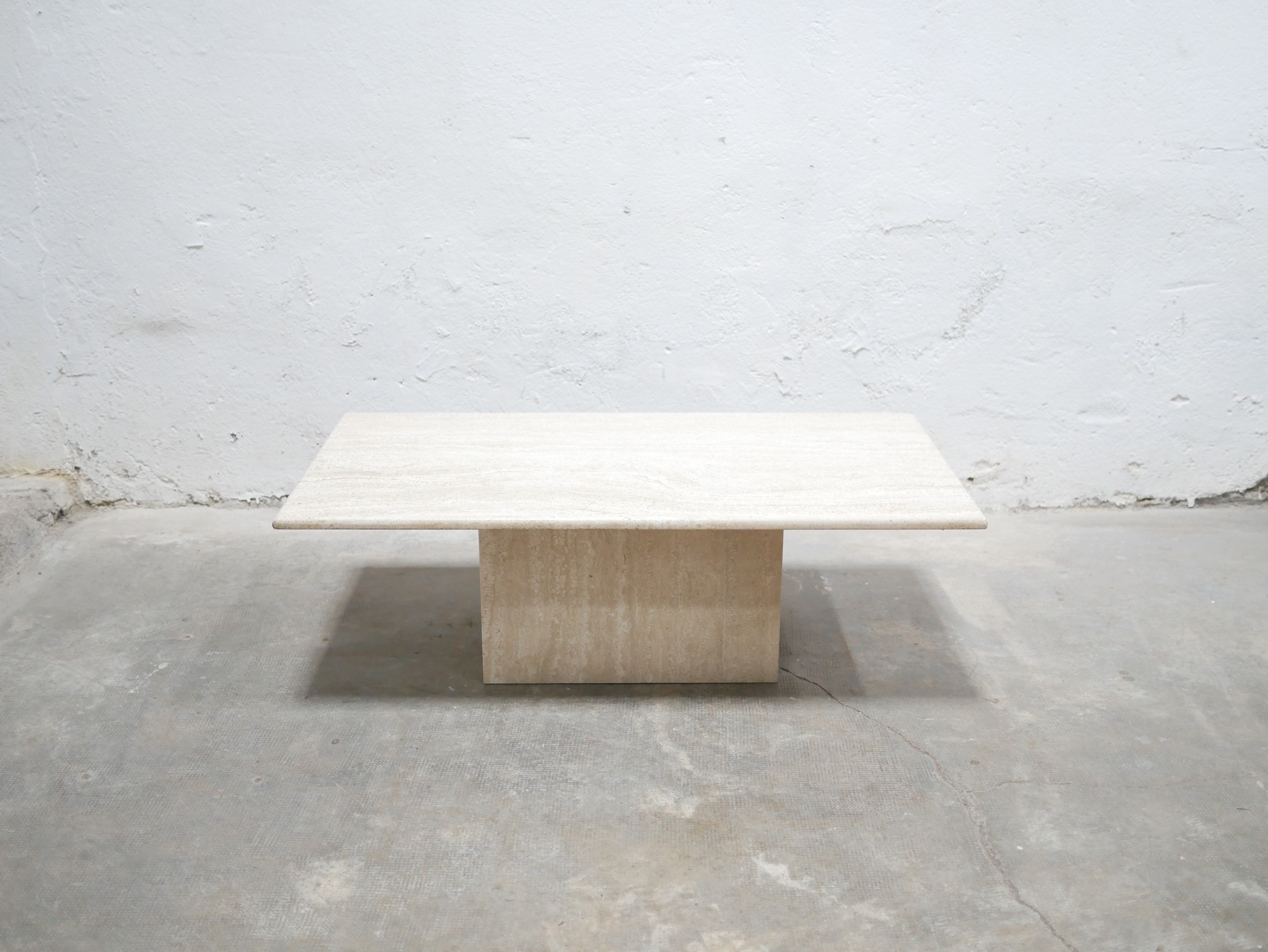 Vintage travertine coffee table