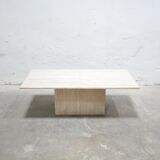 Vintage travertine coffee table
