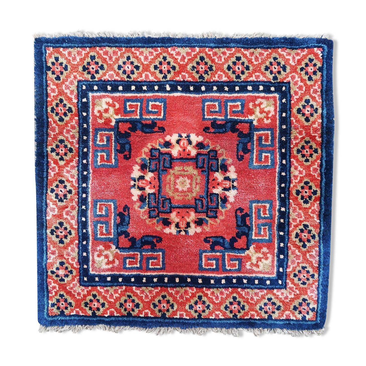 Tapis chinois 1900 69 X 66 cm